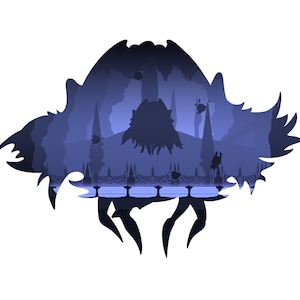 Hollow Knight - Soul Master | Digital Silhouette Piece
