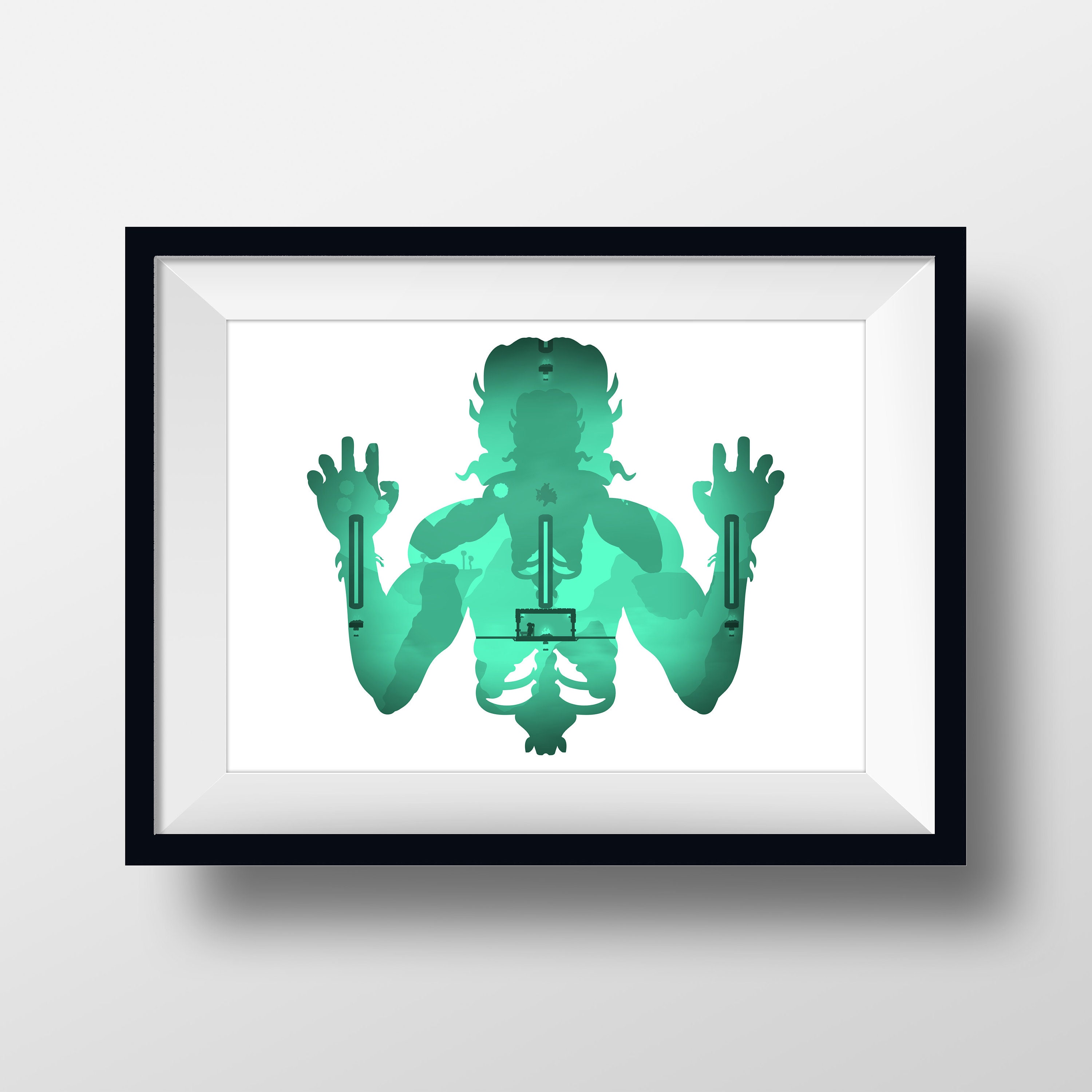 Terraria - Moon Lord | Digital Silhouette Piece - Etsy