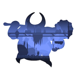 Hollow Knight - False Knight | Digital Silhouette Piece