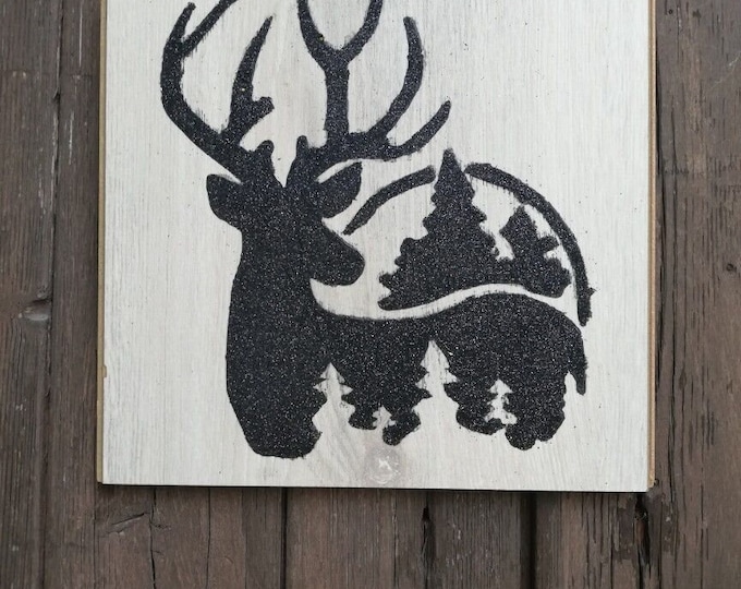 Deer painting decoration