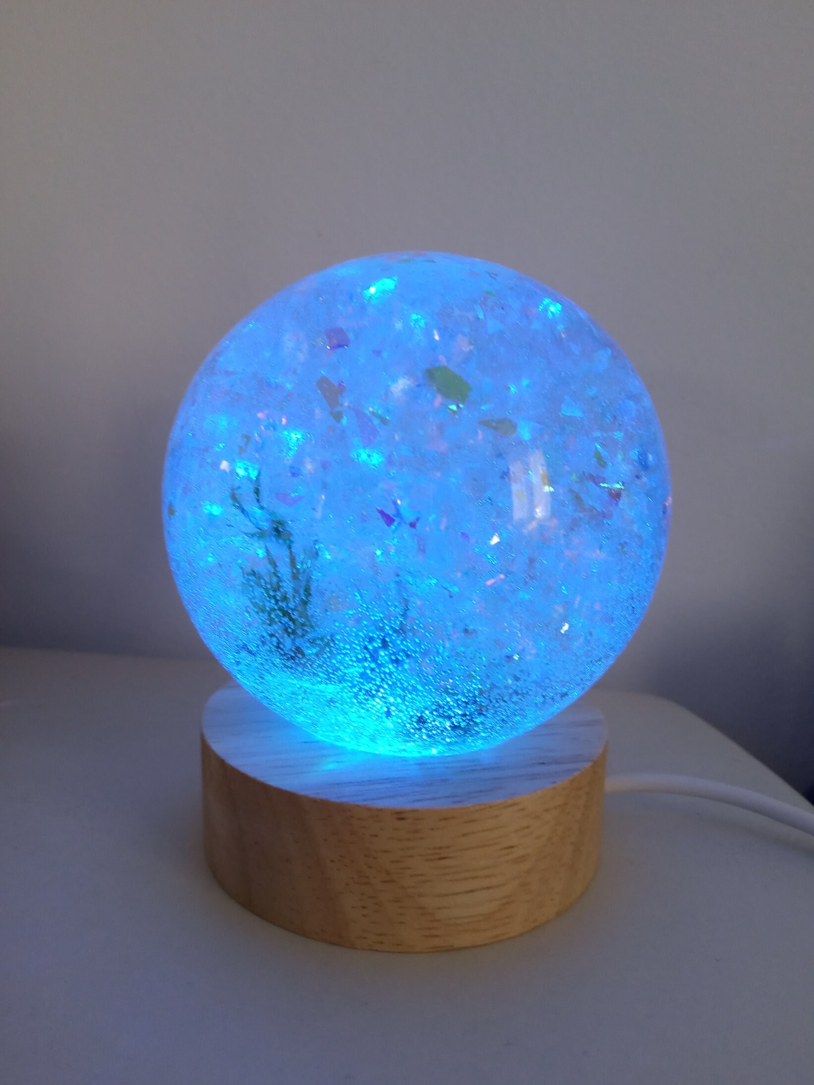 Lampe Résine Boule