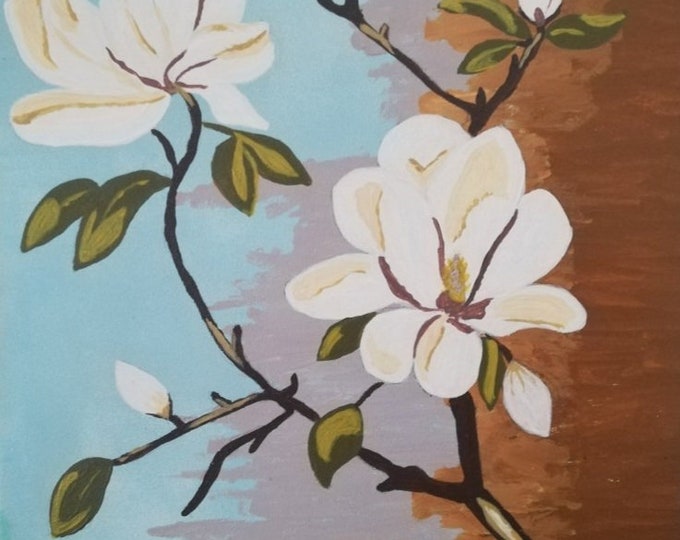 White flower painting