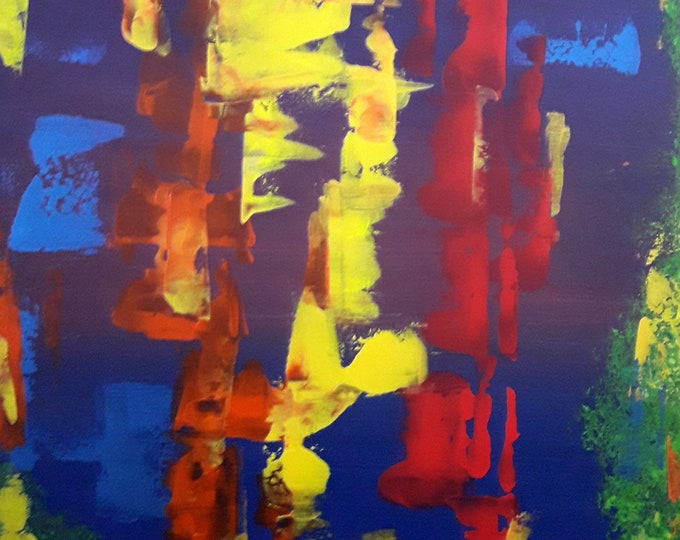 Colorful modern abstract painting