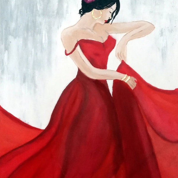 Tableau danseuse flamenco