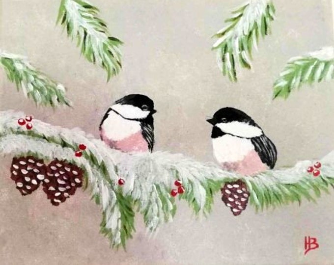 Bird couple painting