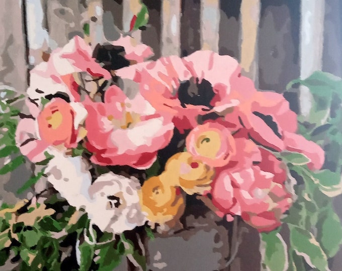 Modern flower painting