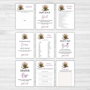 Storybook Baby Shower Games: Book Themed Bundle
