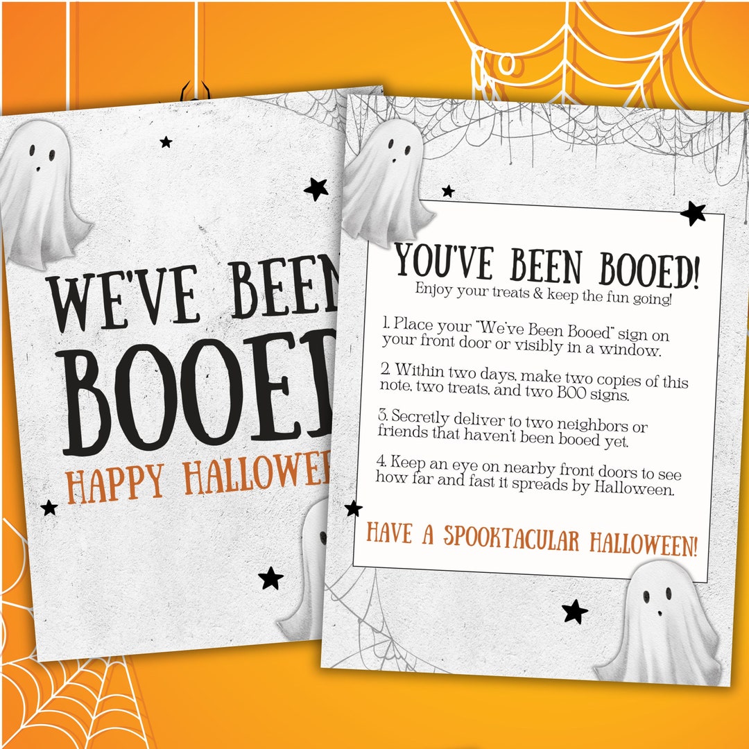 We #39 ve Been Booed You #39 ve Been Booed Halloween Neighborhood Game We #39 ve Been Booed You #39 ve Been Booed Halloween Neighborhood Game