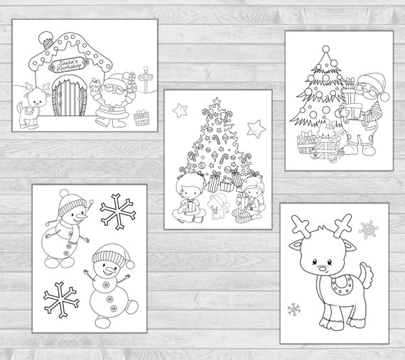 Scatola Cancelleria Tema Inverno E Natale - 42 Adesivi, Adesivi Da Colorare, Blocco Note A5, 2 Segnalibri + 2 Adesivi Esclusivi