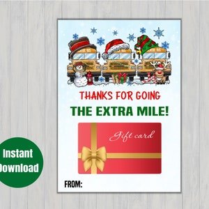 Porta-cartão de presente para motorista de ônibus, porta-cartão de presente de Natal, porta-cartão de presente para feriados, cartão de presente para motorista de ônibus