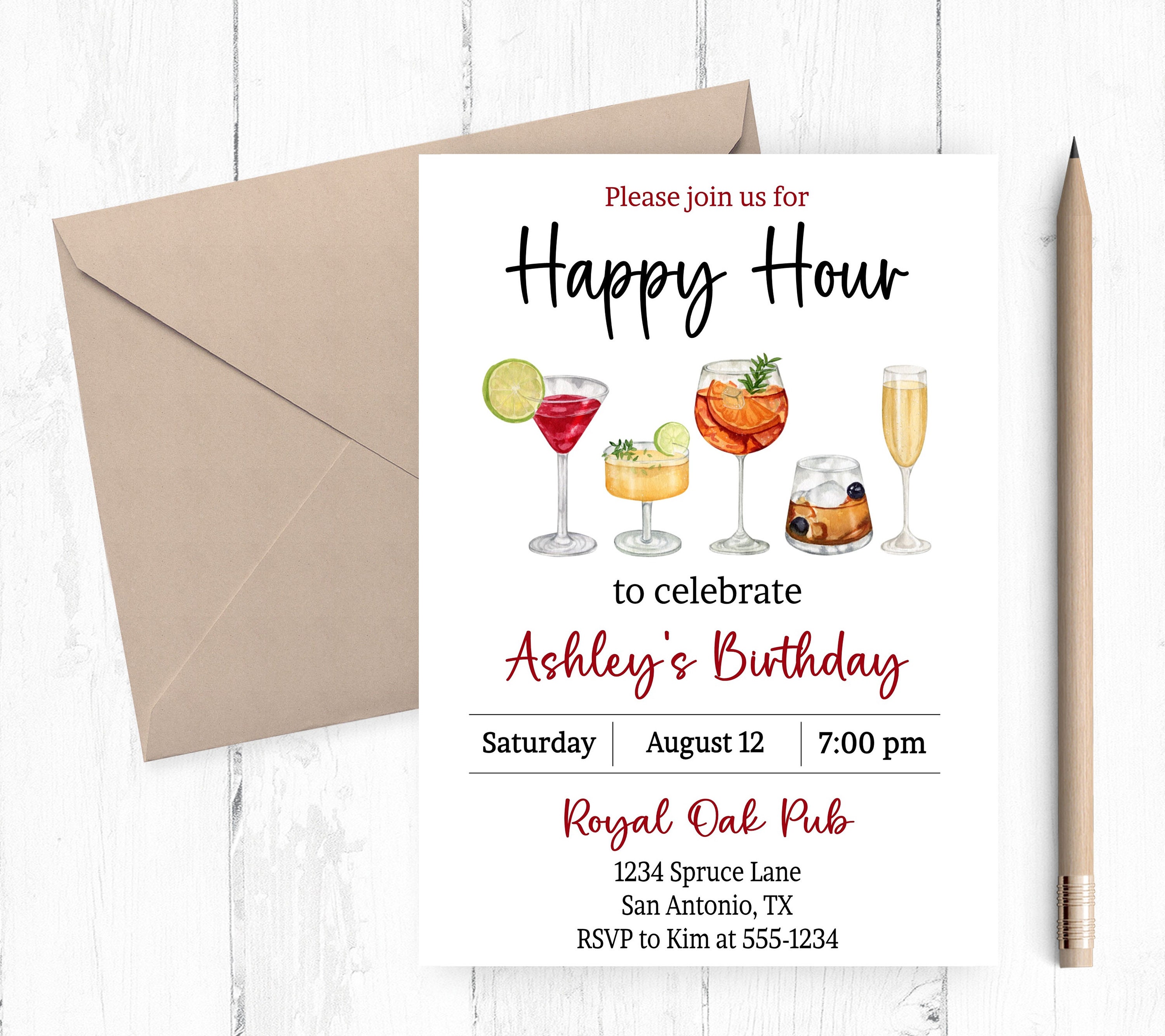 Happy hour invite discount