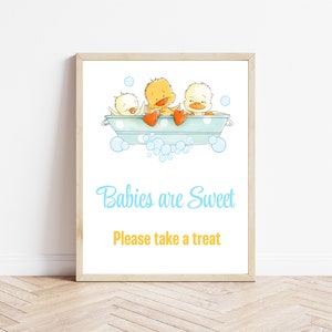 Little Duckling Baby Shower Sign: Babies are Sweet