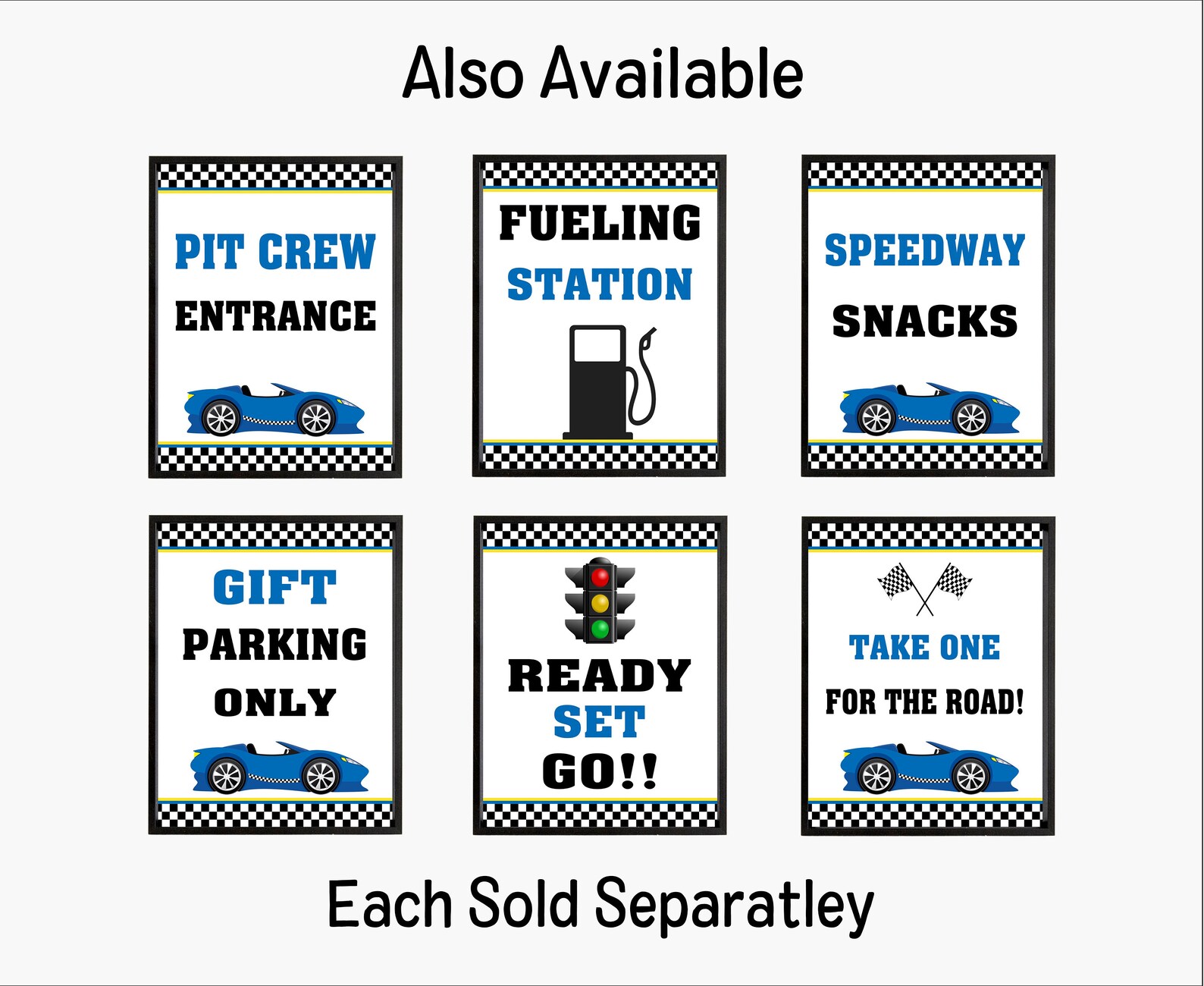 Race Car Gift Sign Race Car Party Sign Race Car Party Décor Etsy