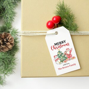 Santa and Snowman Tags, Christmas Gift Tags, Christmas Tag, Holiday Gift Tag, Santa Gift Tags, Snowman Tags