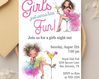 Girls Night Out Invitation: Cocktail Party
