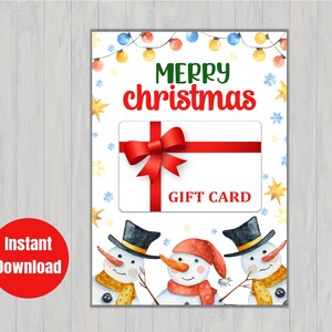 Holiday Gift Card Holder, Christmas Gift Card, Christmas Gift Card Holder, Snowman Gift Card Holder, Teacher Gift