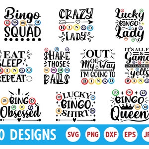 Bingo SVG Bundle, Bingo SVG, Bingo Lady Svg, Bingo Queen Svg