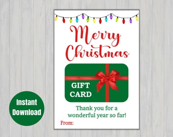 Teacher Gift Card Holder, Christmas Gift Card, Christmas Gift Card Holder, Teacher Gift