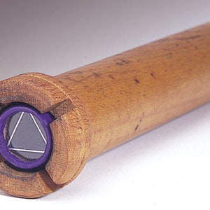 Kaleidoscope made from Wooden Tube Bobbin, 9" Tall