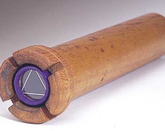 Kaleidoscope made from Wooden Tube Bobbin, 9" Tall