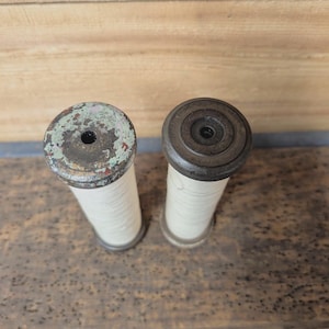 Vintage Wood Thread Spools: Cross Stitch, Crafting Supplies