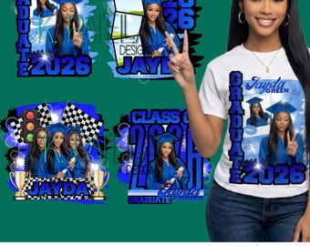 Grad Shirt 2026 Template, Graduation Template, Canva Editable Template, Graduate Shirt, Shirt Design, Class of 2026 Design, Digital Download