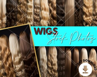Raw Hair Wig Stock Photos | Hair Wigs | Frontal | Body Wave | Loose Wave | Closure | Small Business Stock Photos | AI Stock | Hairstylist