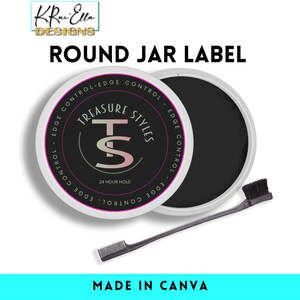 DIY runde Kantenkontrolletikett Deckeldesign, Do It Yourself Kantenkontrolletikett, Canva Kantenkontrolletikettendesign, Do It Yourself Produktdesign