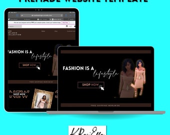 Wix Website Template, Wix Theme, Premade Website, Neutral Website Template, Online Store Theme, Premade Wix Website Design