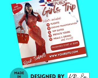 Agent de voyages Flyer/Flyer de voyage filles/Agent de voyage modèle Instagram/Trip Flyer/Business Flyer/modèle toile/bricolage Flyer/bricolage e-flyer/vacances