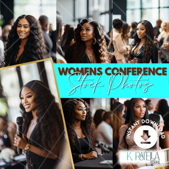 UPDATED WOMEN CONFERENCE Stock Photo Bundle, Melanin Beauty Stock Photos, Black Images, Black Models, Brunch Images, Black Girl Images