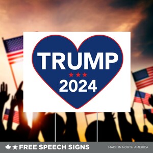 TRUMP 2024 - 2024 election sign - campaign sign -  sign -  yard sign - rally sign - outdoor sign