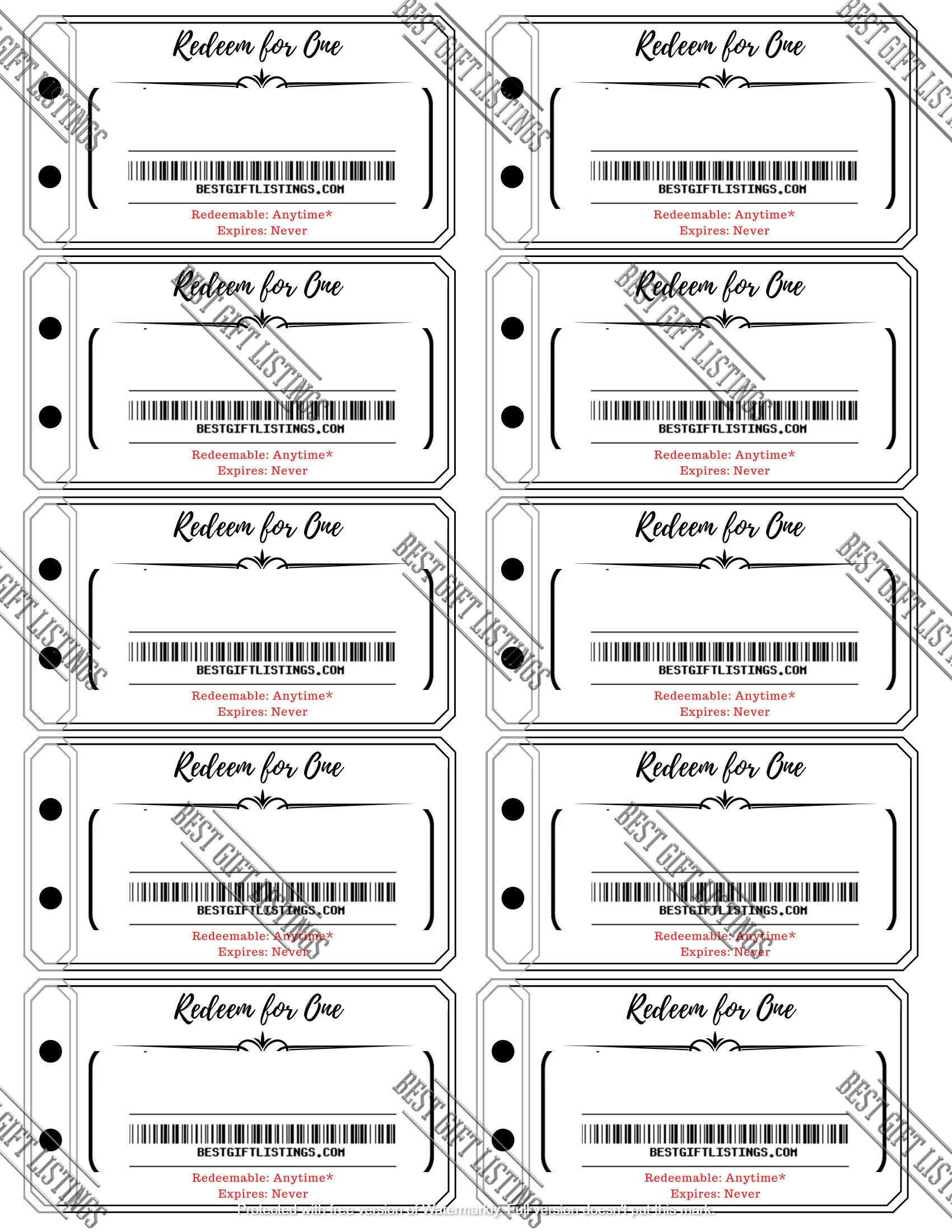 Printable Coupon Book | Fully Customizable Coupons | Holiday Gifts ...