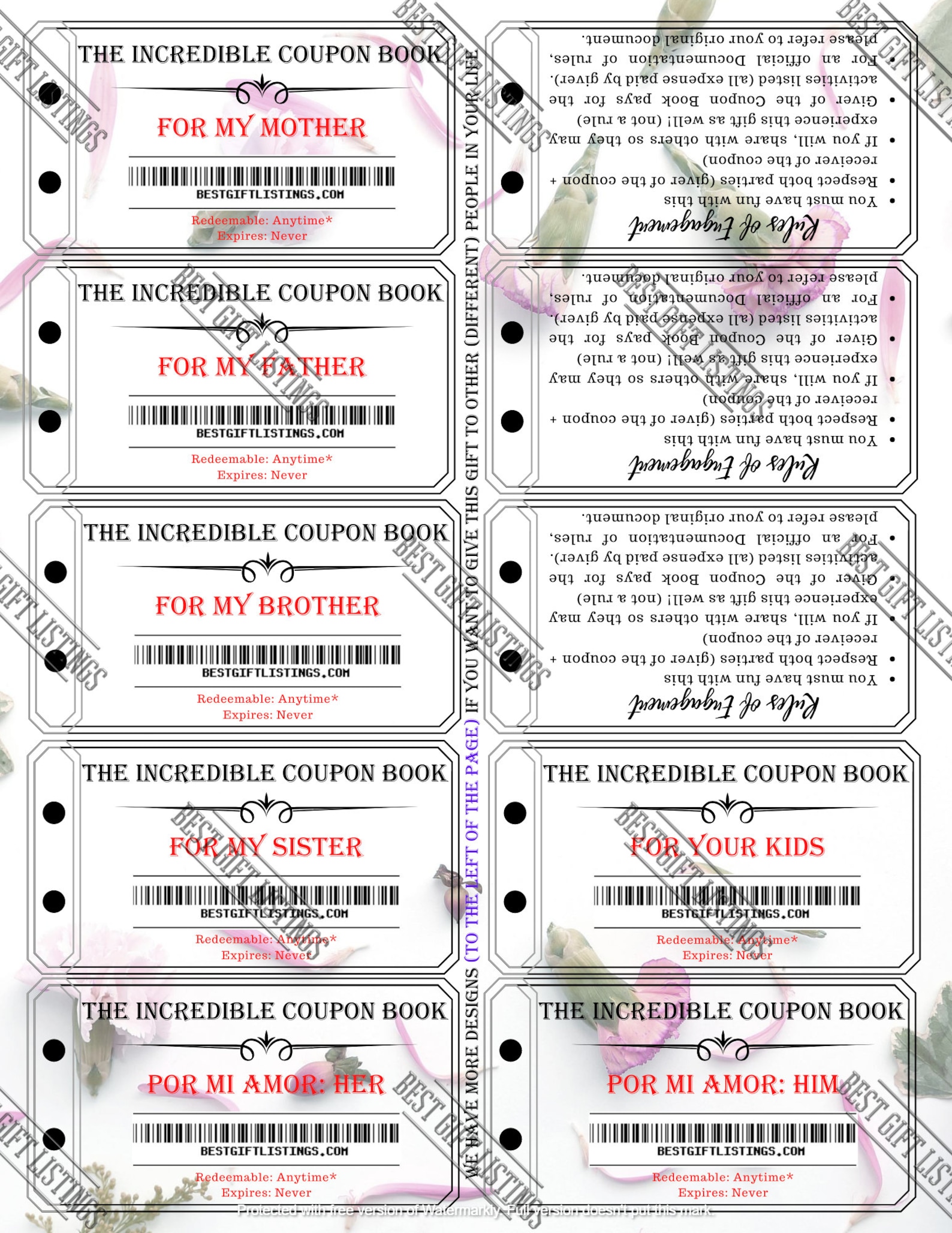 cruise night coupon books