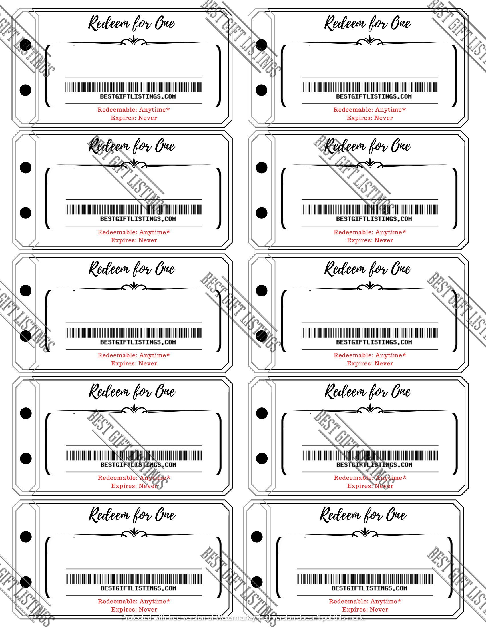 Printable Coupon Book | Fully Customizable Coupons | Holiday Gifts ...