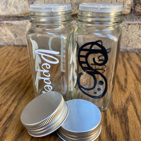 Custom Salt and Pepper Shakers Etsy