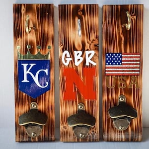 Custom Wood Burnt Bimini Ring Toss Game with Bottle Opener
