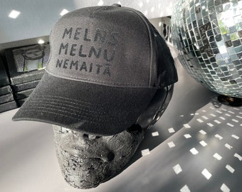 Casquette MELNS MELNU NEMAITĀ par iidziiba