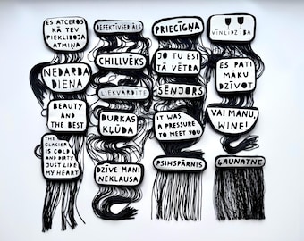 Tekstbroche met franje van IIDZIIBA Collection 7