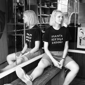 Unisex organic cotton t-shirt // ANY TEXT by IIDZIIBA zdjęcie 5