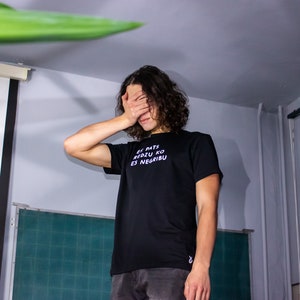 Unisex organic cotton t-shirt // ANY TEXT by IIDZIIBA zdjęcie 3