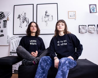 Unisex Sweatshirt // ANY TEXT von IIDZIIBA