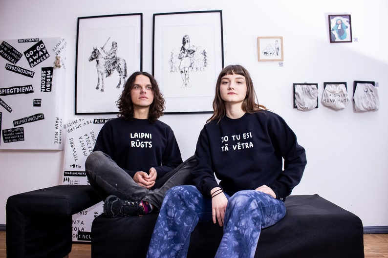 Unisex Sweatshirt // ANY TEXT by IIDZIIBA image 1