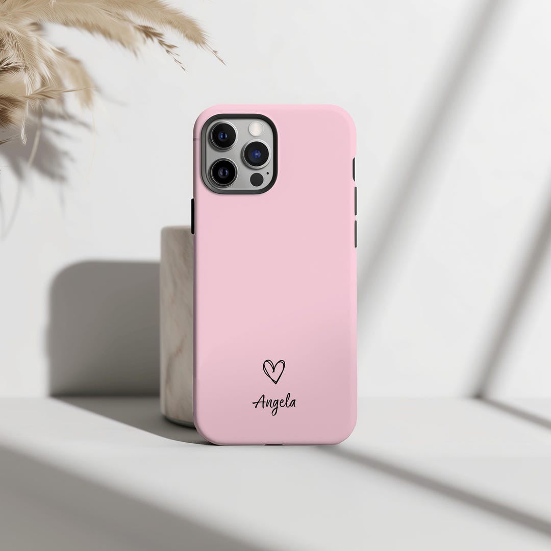 Pastel Pink iPhone 16 Custom Case Personalised Pink Case Cute Gift for ...