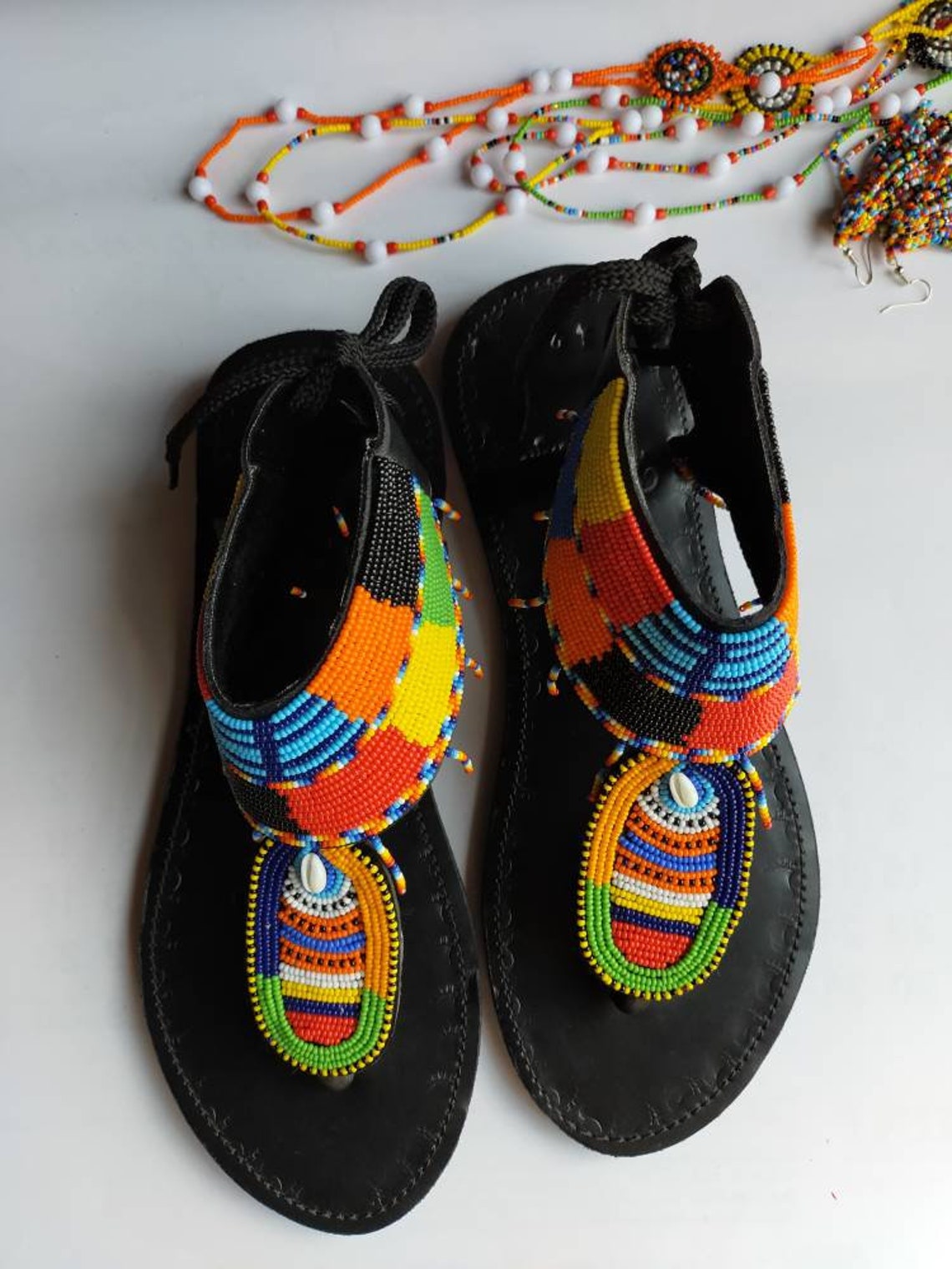 African leather sandals women sandals summer sandals Etsy