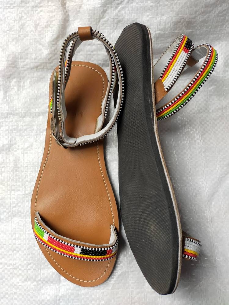 African leather sandals women sandals summer sandals Etsy