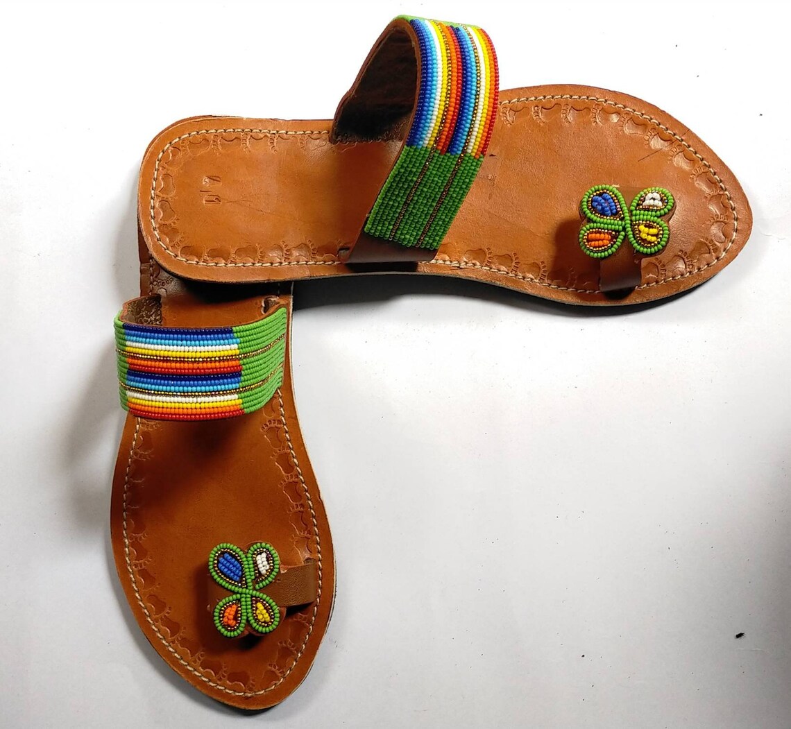 African Leather Sandals Women Sandals Summer Sandals Etsy