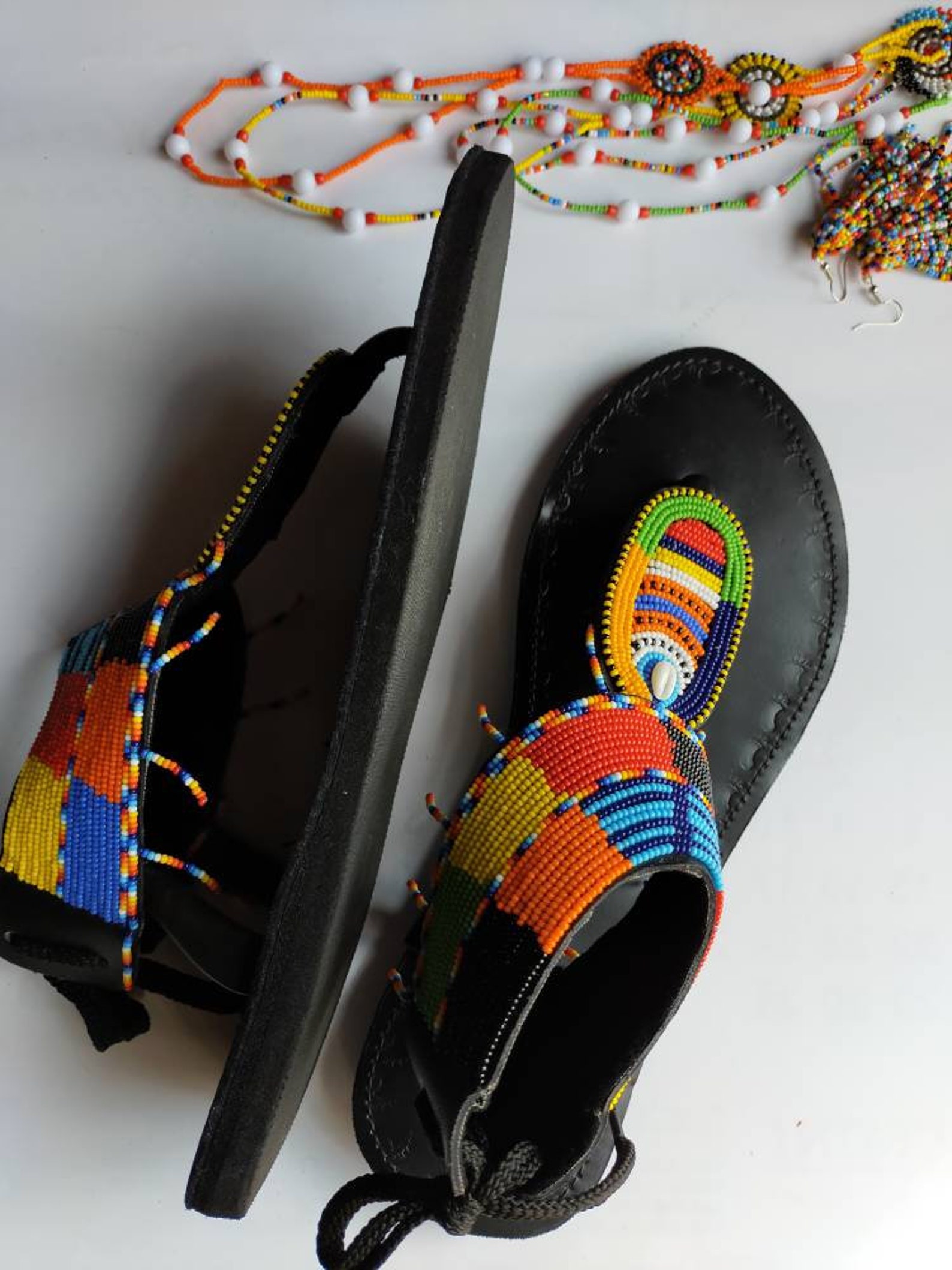 African leather sandals women sandals summer sandals Etsy