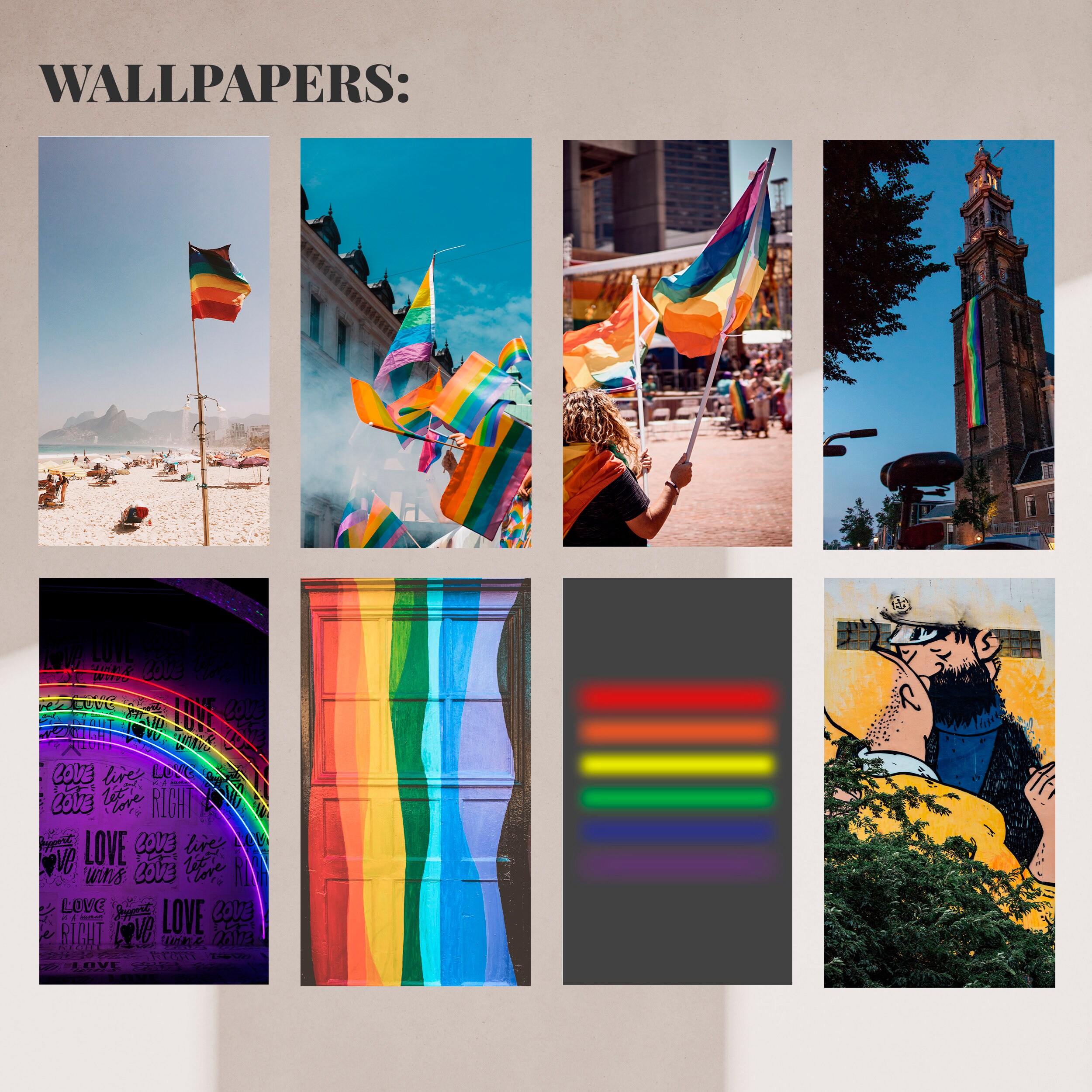 LGBT Pride Iphone IOS 14 App Icons Rainbow iPhone ios 14 App | Etsy