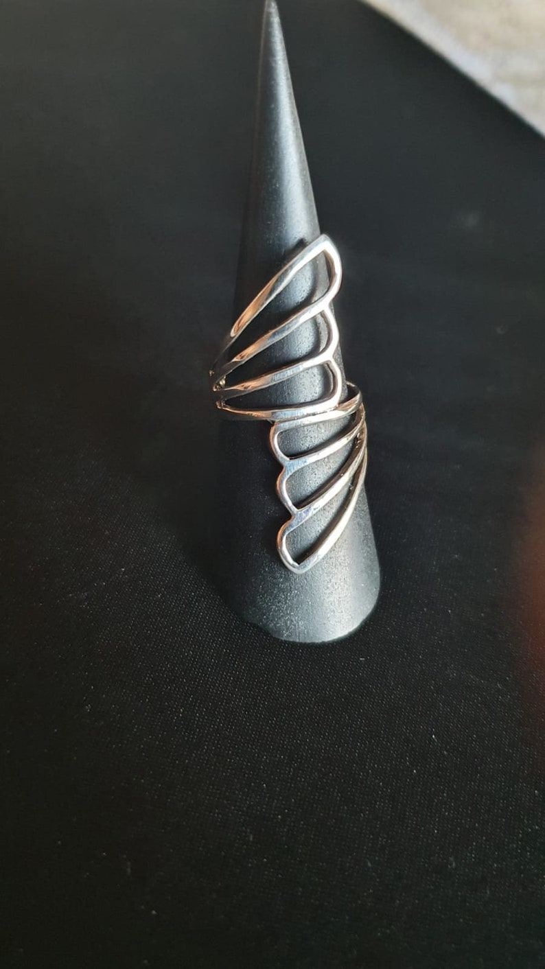 contrary to glamorous plain fit silver ring R11 p